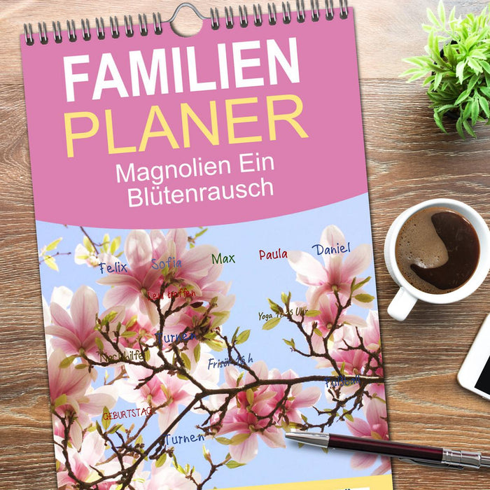 Magnolien Ein Blütenrausch (CALVENDO Familienplaner 2026)