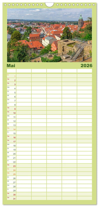 Unterwegs in Pirna (CALVENDO Familienplaner 2026)