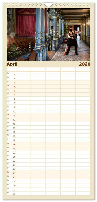 Tango eine Liebeserklärung (CALVENDO Familienplaner 2026)