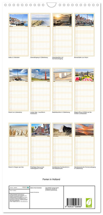 Ferien in Holland (CALVENDO Familienplaner 2026)