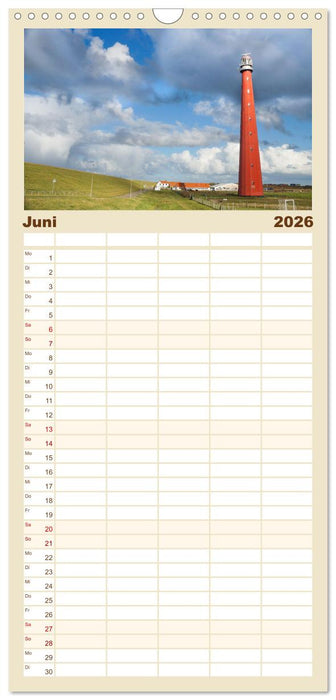 Ferien in Holland (CALVENDO Familienplaner 2026)