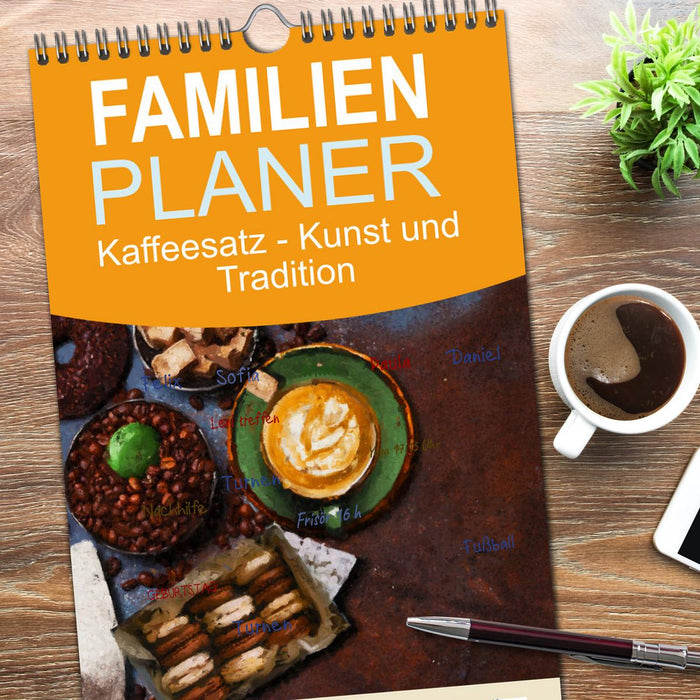 Kaffeesatz - Kunst und Tradition (CALVENDO Familienplaner 2026)