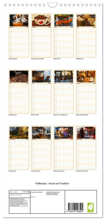 Kaffeesatz - Kunst und Tradition (CALVENDO Familienplaner 2026)