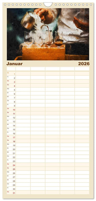 Kaffeesatz - Kunst und Tradition (CALVENDO Familienplaner 2026)