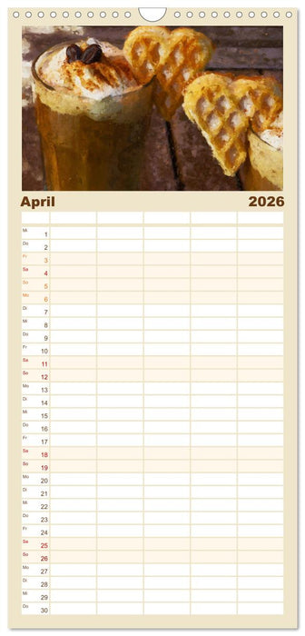 Kaffeesatz - Kunst und Tradition (CALVENDO Familienplaner 2026)