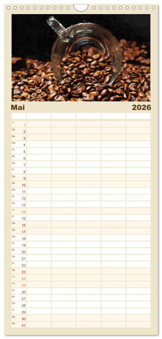 Kaffeesatz - Kunst und Tradition (CALVENDO Familienplaner 2026)