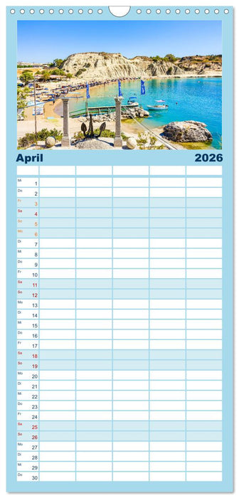 Rhodos - eine Insel zum Verlieben (CALVENDO Familienplaner 2026)