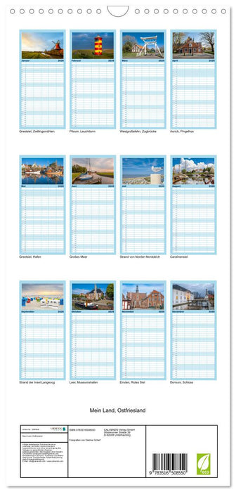 Mein Land, Ostfriesland (CALVENDO Familienplaner 2026)
