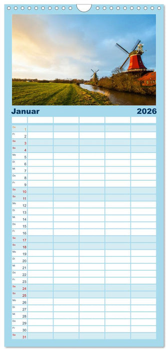 Mein Land, Ostfriesland (CALVENDO Familienplaner 2026)