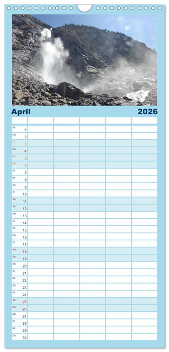 Kanadas Westen - Berge und Wasser (CALVENDO Familienplaner 2026)