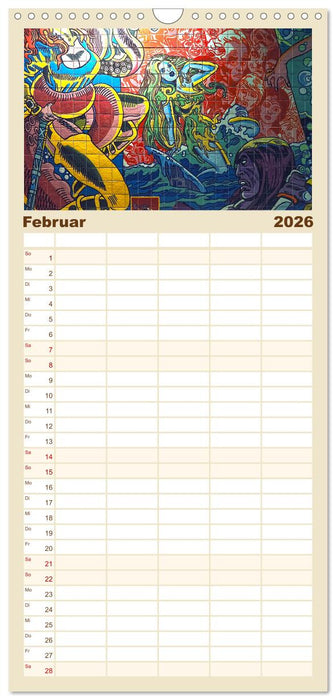 Azulejos - Portugals beliebte Kachel Kunst (CALVENDO Familienplaner 2026)