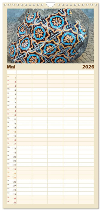 Azulejos - Portugals beliebte Kachel Kunst (CALVENDO Familienplaner 2026)