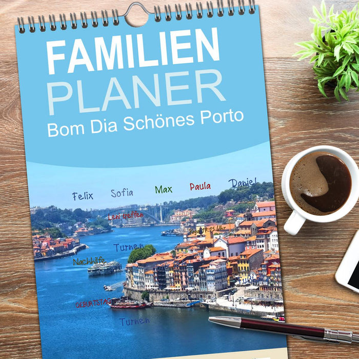 Bom Dia Schönes Porto (CALVENDO Familienplaner 2026)