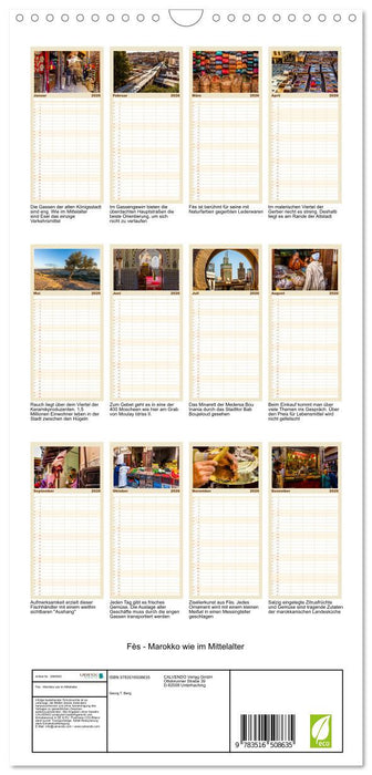 Fès - Marokko wie im Mittelalter (CALVENDO Familienplaner 2026)