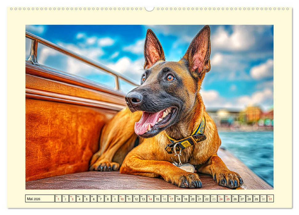 Malinois im Einsatz. Heldenhafte Hunde mit Ausdauer und Mut (CALVENDO Wandkalender 2026)