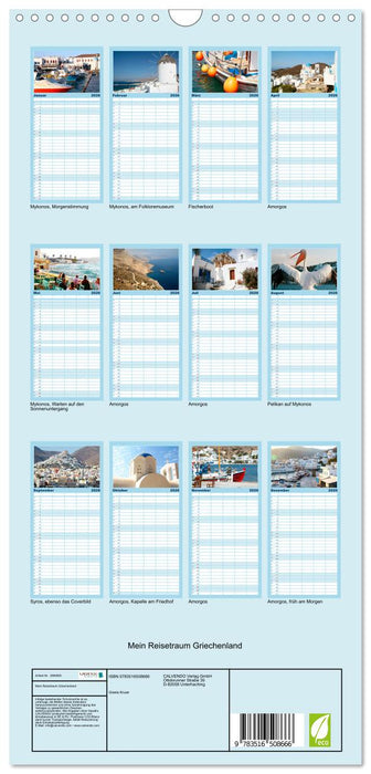 Mein Reisetraum Griechenland (CALVENDO Familienplaner 2026)