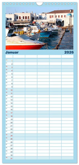 Mein Reisetraum Griechenland (CALVENDO Familienplaner 2026)