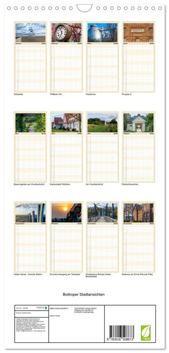 Bottroper Stadtansichten (CALVENDO Familienplaner 2026)
