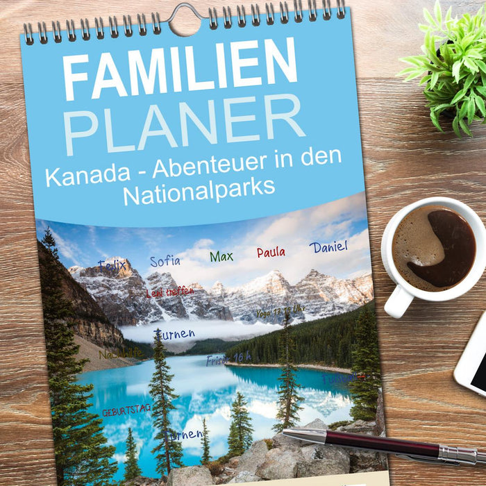 Kanada - Abenteuer in den Nationalparks (CALVENDO Familienplaner 2026)