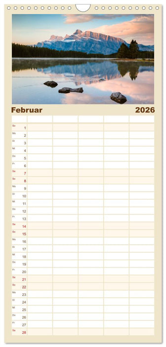 Kanada - Abenteuer in den Nationalparks (CALVENDO Familienplaner 2026)