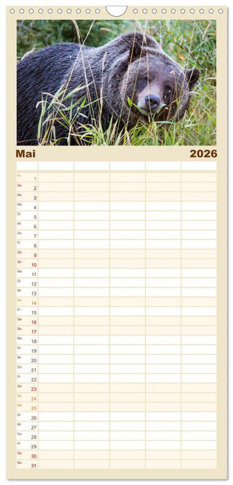 Kanada - Abenteuer in den Nationalparks (CALVENDO Familienplaner 2026)