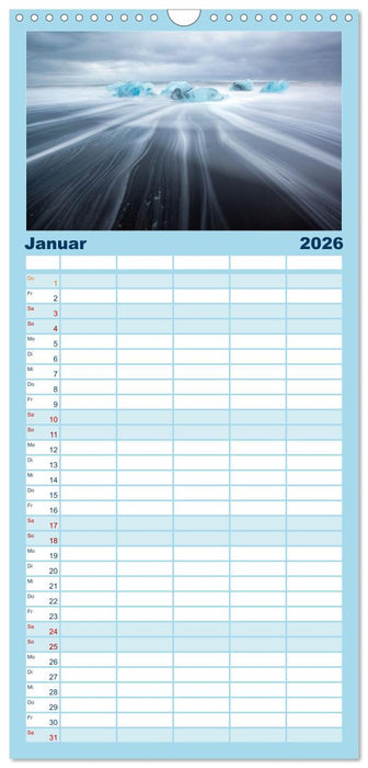 Unglaubliche Natur - Landschaften aus unserer wunderbaren Welt (CALVENDO Familienplaner 2026)