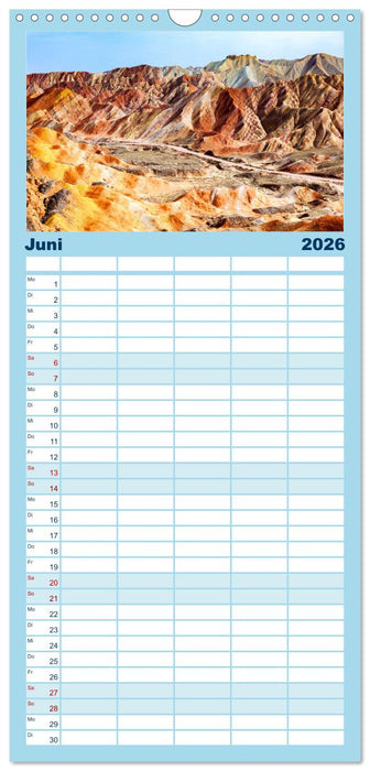 Unglaubliche Natur - Landschaften aus unserer wunderbaren Welt (CALVENDO Familienplaner 2026)