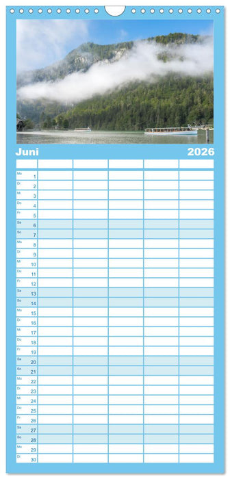 Dahoam in Bayern (CALVENDO Familienplaner 2026)