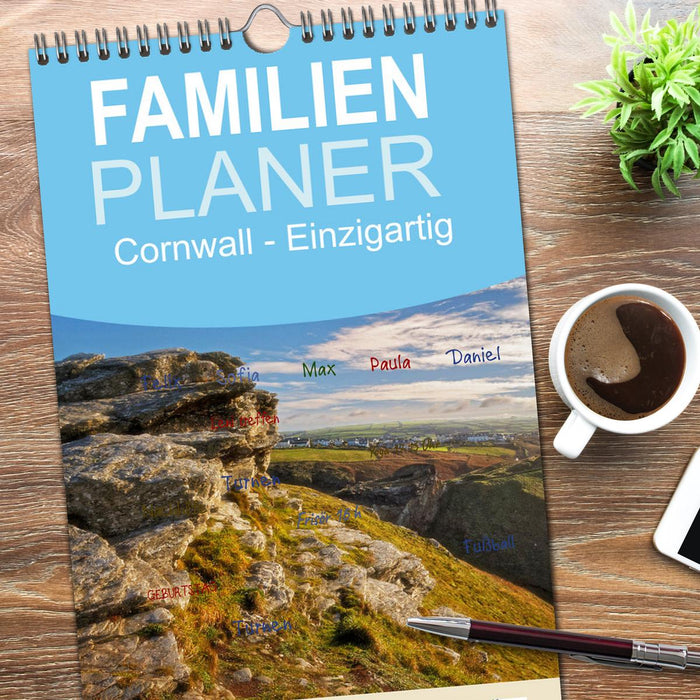 Cornwall - Einzigartig (CALVENDO Familienplaner 2026)
