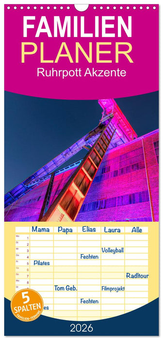 Ruhrpott Akzente (CALVENDO Familienplaner 2026)