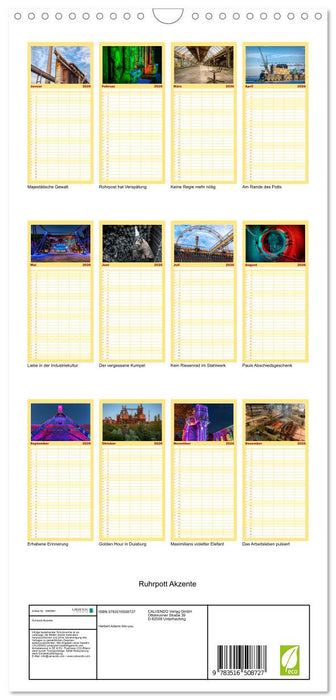 Ruhrpott Akzente (CALVENDO Familienplaner 2026)