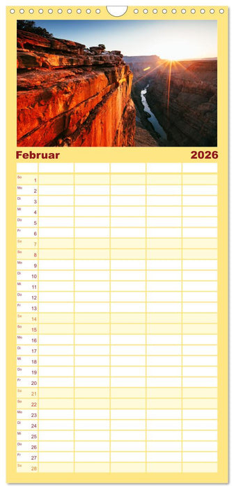 USA Südwesten - Atemberaubende Aussichten (CALVENDO Familienplaner 2026)