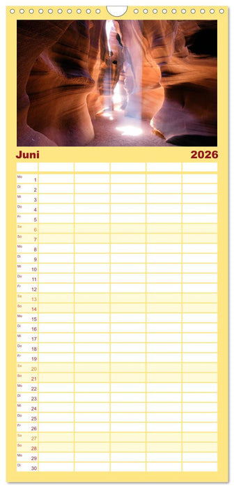 USA Südwesten - Atemberaubende Aussichten (CALVENDO Familienplaner 2026)