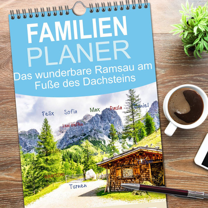 Das wunderbare Ramsau am Fuße des Dachsteins (CALVENDO Familienplaner 2026)