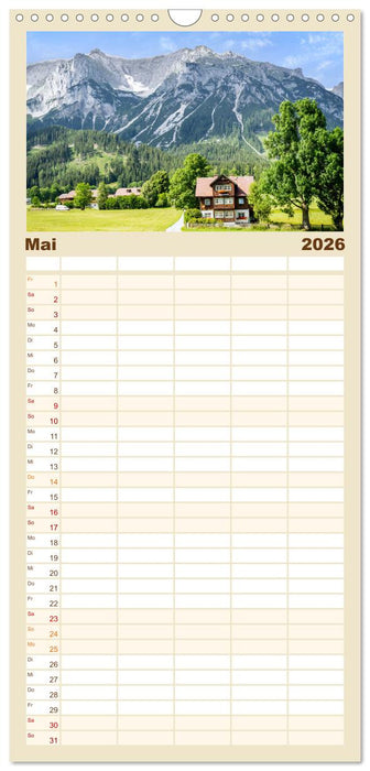 Das wunderbare Ramsau am Fuße des Dachsteins (CALVENDO Familienplaner 2026)