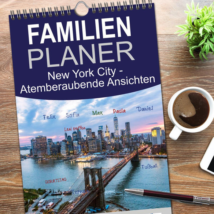 New York City - Atemberaubende Ansichten (CALVENDO Familienplaner 2026)