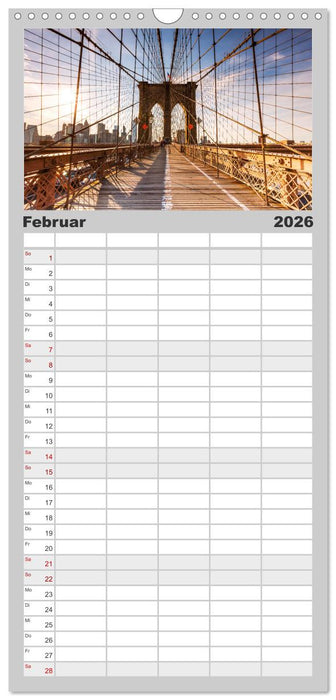 New York City - Atemberaubende Ansichten (CALVENDO Familienplaner 2026)