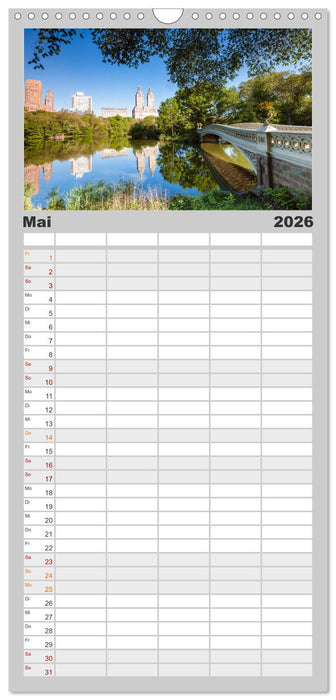 New York City - Atemberaubende Ansichten (CALVENDO Familienplaner 2026)