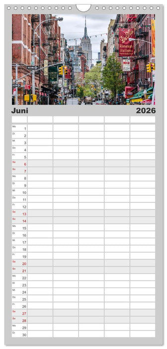 New York City - Atemberaubende Ansichten (CALVENDO Familienplaner 2026)