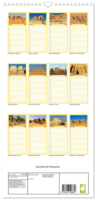 Das Erbe der Pharaonen (CALVENDO Familienplaner 2026)