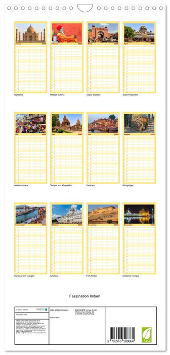 Faszination Indien (CALVENDO Familienplaner 2026)