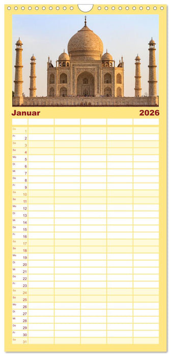Faszination Indien (CALVENDO Familienplaner 2026)