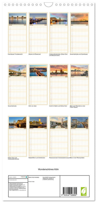 Wunderschönes Köln (CALVENDO Familienplaner 2026)