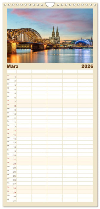 Wunderschönes Köln (CALVENDO Familienplaner 2026)