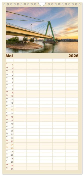 Wunderschönes Köln (CALVENDO Familienplaner 2026)