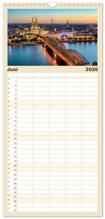 Wunderschönes Köln (CALVENDO Familienplaner 2026)