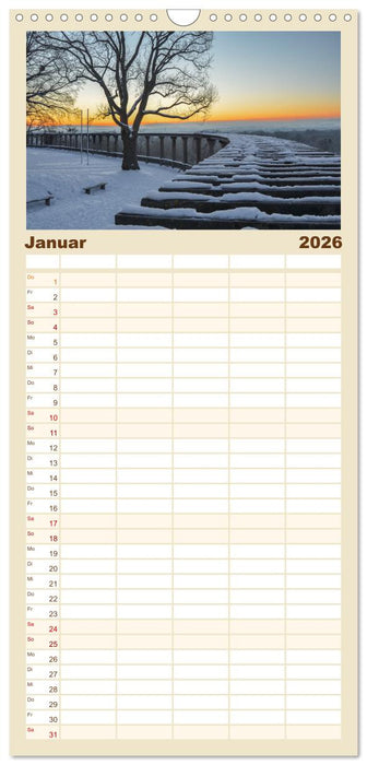 Kassel - Morgenlicht (CALVENDO Familienplaner 2026)