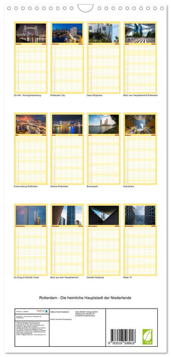 Rotterdam - Die heimliche Hauptstadt der Niederlande (CALVENDO Familienplaner 2026)