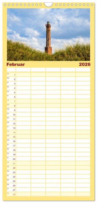 Nordsee Insel Norderney (CALVENDO Familienplaner 2026)