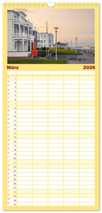 Nordsee Insel Norderney (CALVENDO Familienplaner 2026)